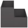 vidaXL Garden Planter Black 100 x 60 x 45 cm Cold-rolled Steel