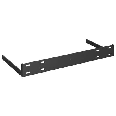Metal wall-mounting bracket with multiple holes for adjustable rails