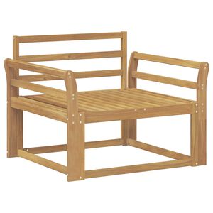 vidaXL Outdoor Middle Sofa Solid Acacia Wood White