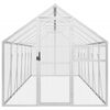 vidaXL Aviary Silver 1.79x6x1.85 m Aluminium