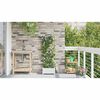 vidaXL Garden Planter White 40 x 40 x 126 cm Plastic