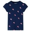 vidaXL Kids' T-shirt Navy 104