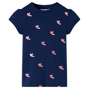 vidaXL Kids' T-shirt Navy 104