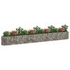 vidaXL Gabion Raised Bed Galvanised Iron 470x50x50 cm
