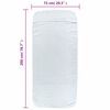 vidaXL Beach Towels 2 pcs White 75x200 cm Fabric 400 GSM