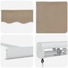 vidaXL Retractable Awning Beige 300 x 250 cm Fabric and Metal