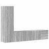 vidaXL 3 Piece TV Cabinet Set Grey Sonoma Engineered Wood