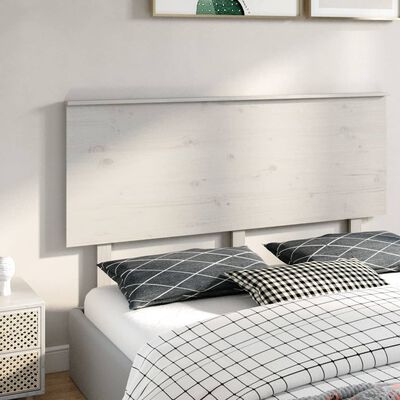 vidaXL Bed Headboard White 154x6x82.5 cm Solid Wood Pine