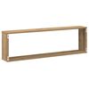 vidaXL Wall Cube Shelves 4 pcs Artisan Oak 100x15x30 cm Engineered Wood