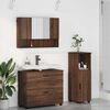 vidaXL Bathroom Furniture Set with Drawer with Shelf 3 pcs Brown Oak