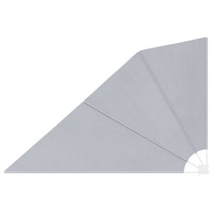 vidaXL Collapsible Balcony Side Awning Grey 160x240 cm