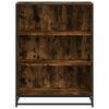 vidaXL Book Cabinet Smoked Oak 80.5x35x107.5 cm Engineered Wood