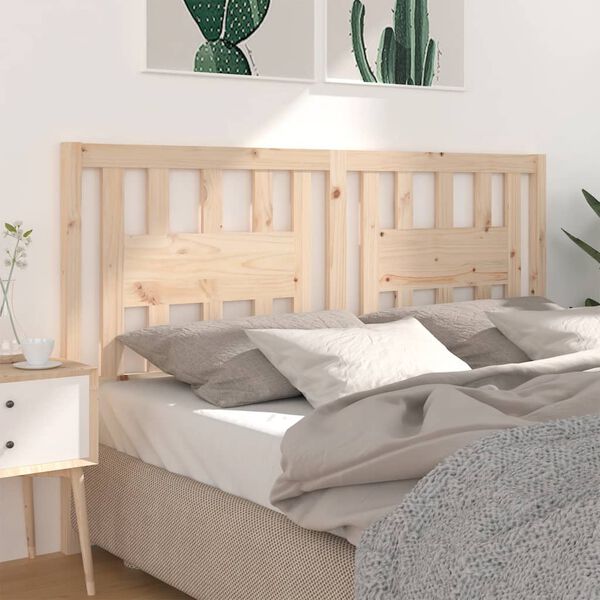 vidaXL Headboard 166x4x100 cm Solid Wood Pine