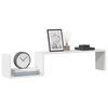 vidaXL Wall Shelf 2 pcs High Gloss White 100x15x20 cm Engineered Wood