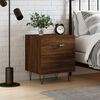 vidaXL Bedside Cabinet Brown Oak 40x35x47.5 cm Engineered Wood