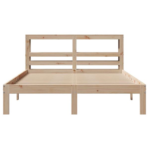 vidaXL Bed Frame with Headboard without Mattress 160x200 cm