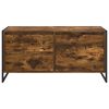 vidaXL TV Cabinet Smoke Oak 100 x 36 x 49.5 cm Engineered Wood