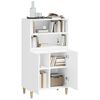 vidaXL Highboard White 60x36x110 cm Engineered Wood