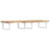 vidaXL Basin Shelf Wall Mounted Steel and Solid Wood Acacia