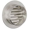 vidaXL Air Vent Covers 2 pcs Silver 100 mm Stainless Steel
