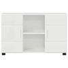 vidaXL Sideboard FLORIN High Gloss White 88.5 x 30.5 x 55.5 cm