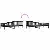 vidaXL Day Bed without Mattress Black 80x200 cm Solid Wood Pine