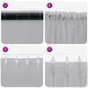 vidaXL Voile Curtain 2 pcs Dark Grey 175 x 140 cm Polyester
