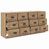 vidaXL Sideboards with Drawer 2 pcs Artisan Oak 70 x 35.5 x 67.5 cm