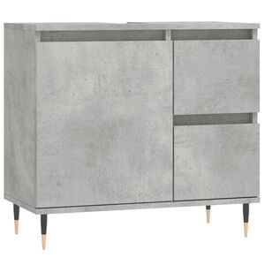 vidaXL Bathroom Cabinet Concrete Grey 65x33x60 cm Engineered Wood