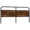 vidaXL Replace Headboard Smoked Oak 180 cm Steel and Engineered Wood