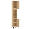 vidaXL Bathroom Cabinet Sonoma Oak 30x30x190 cm Engineered Wood