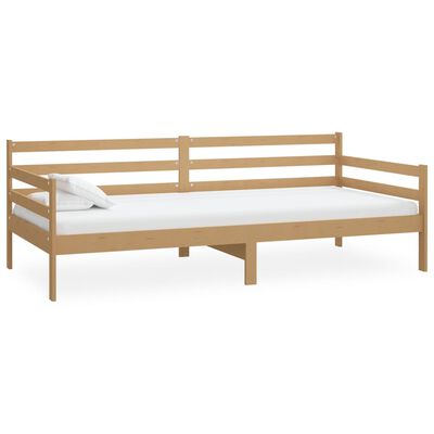vidaXL Day Bed Honey Brown Solid Pinewood 90x200 cm