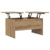 vidaXL Coffee Table Artisan Oak 102 x 50.5 x 46.5 cm Engineered Wood