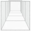 vidaXL Chicken Cage with Roof Light Grey 403x98x90 cm Galvanised Steel
