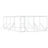 vidaXL Outdoor Dog Kennel Silver 4x8x2 m Galvanised Steel