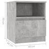 vidaXL Bed Cabinets 2 pcs Concrete Grey 40x40x50 cm Engineered Wood