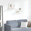 vidaXL Floating Wall Shelves 2 pcs Oak and White 40x23x3.8 cm MDF