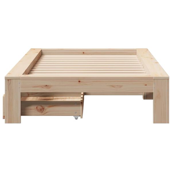 vidaXL Bed Frame without Mattress 90x200 cm Solid Wood Pine