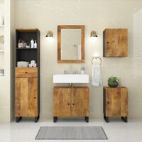 vidaXL 5 Piece Bathroom Furniture Set Solid Wood Mango