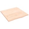 vidaXL Table Top 60x60x2 cm Untreated Solid Wood Oak