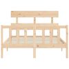vidaXL Bed Frame without Mattress 140x190 cm Solid Wood Pine