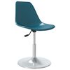 vidaXL Swivel Dining Chairs 6 pcs Turquoise PP