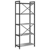 vidaXL Bookshelf Grey sonoma 60 x 30 x 155 cm Engineered Wood