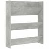 vidaXL Wall Shoe Cabinet Concrete Grey 80x18x90 cm Engineered Wood