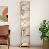 vidaXL 6-Tier Shelf 40x30x181 cm Solid Wood Oak