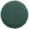 vidaXL Seat Cushions 2 pcs Dark Green Ø80 x 29 cm Velvet