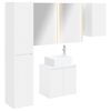 vidaXL Bathroom Cabinet Set 5 pcs White Engineered Wood