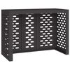 vidaXL Air Conditioner Cover Black 110 x 50 x 80 cm Steel