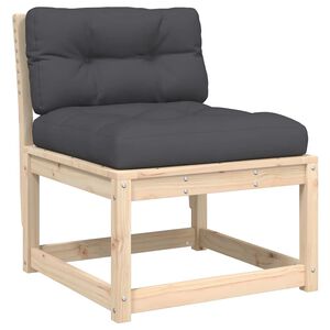 vidaXL Garden Sofa with Cushions Solid Wood Pine