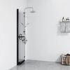 vidaXL Foldable Walk-in Shower Wall Transparent ESG Glass 100x190 cm
